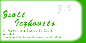 zsolt iczkovits business card